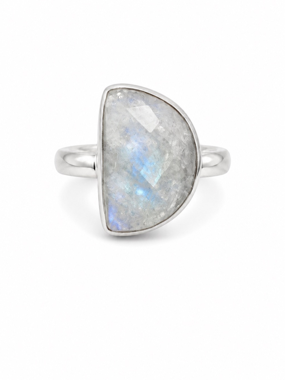 Moonstone Moon Ring (S925)